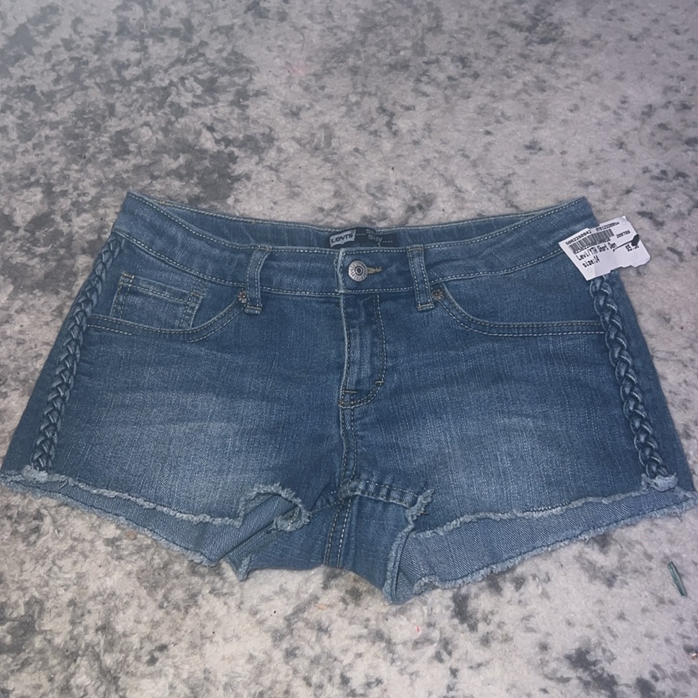 kids levis jean shorts